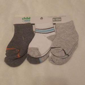 NWT 6 pack boys socks 6-12months